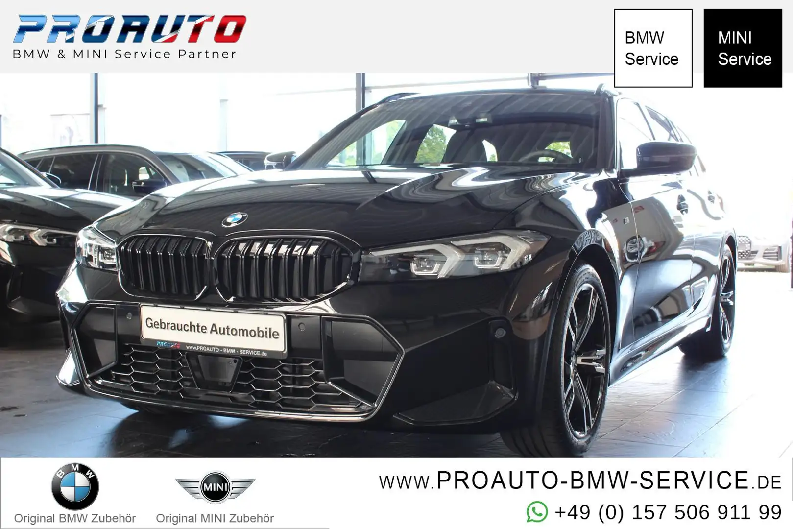 BMW 320 i Tour M Sport LED/ACC/RFK/Shadow/HUD Чорний - 1