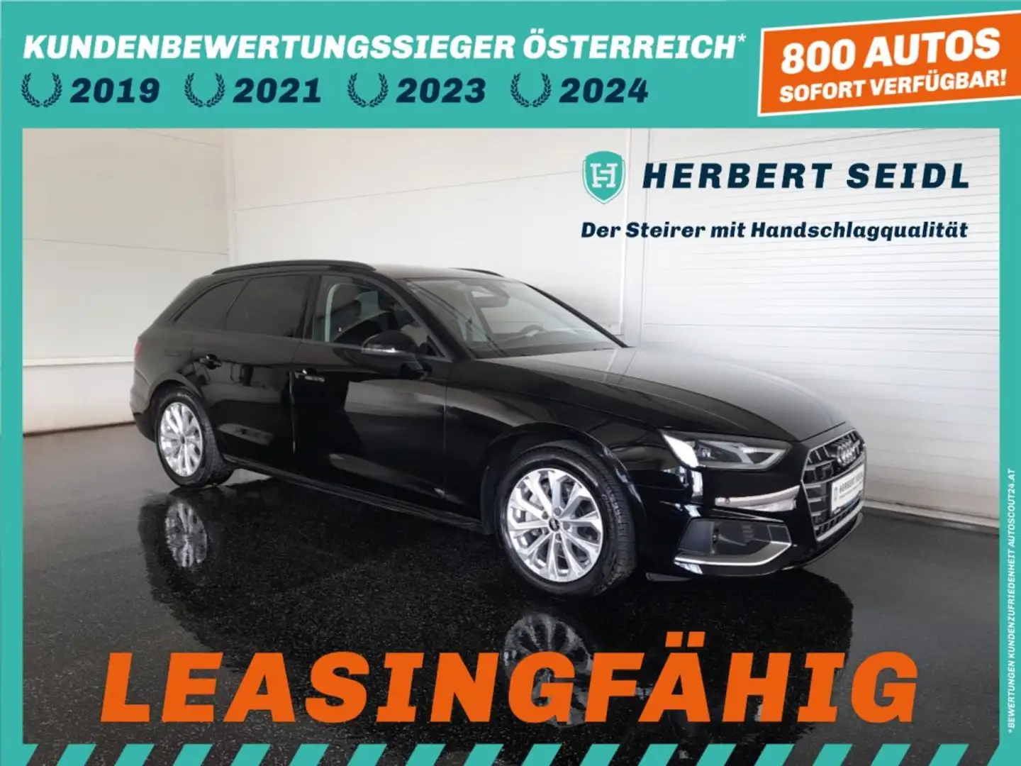 Audi A4 Avant ADVANCED Quattro 40 TDI s-tr. *VOLL LED & FLA / NAVI / ASS. TOUR & STADT / KAMERA / VOLLEDER / B&O SOUND* Schwarz - 1