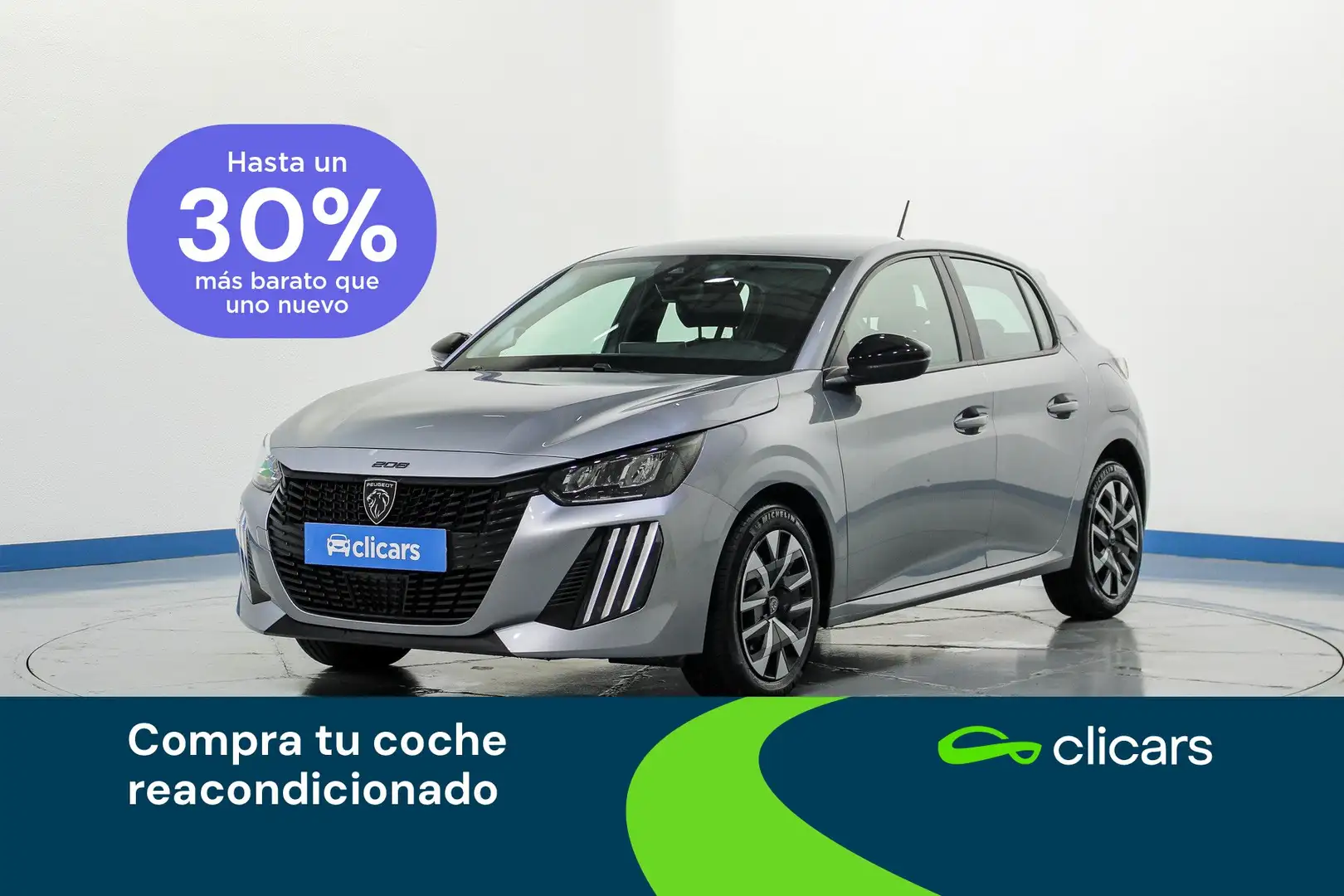 Peugeot 208 1.2 Puretech S&S Active 100 Zilver - 1