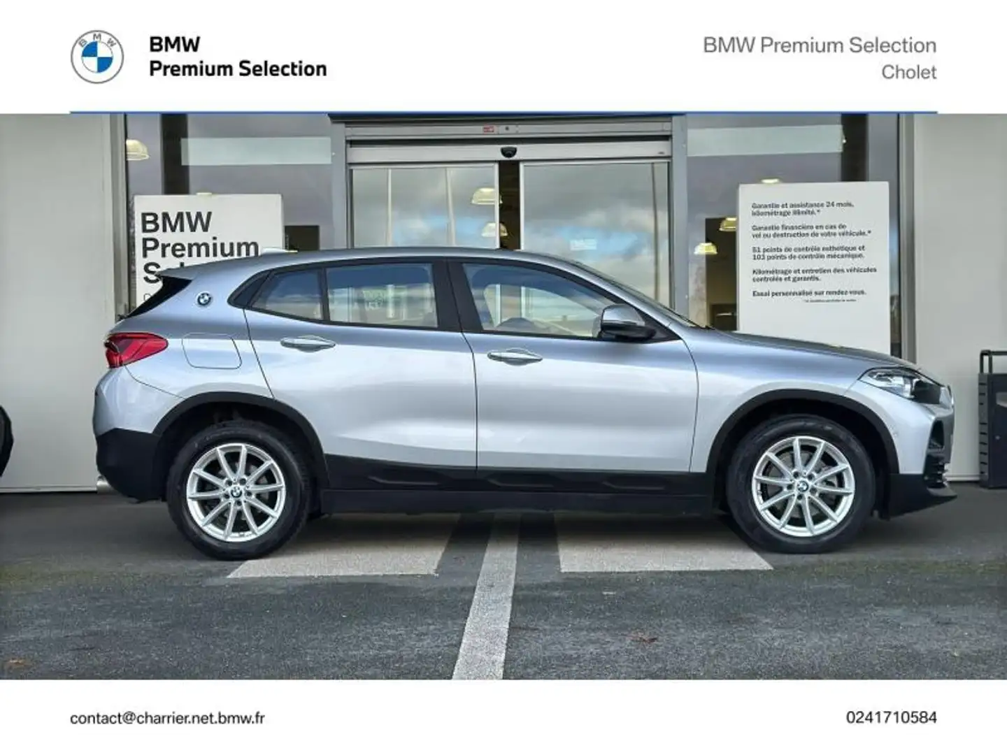 BMW X2 sDrive18d 150ch Business Design Argent - 2