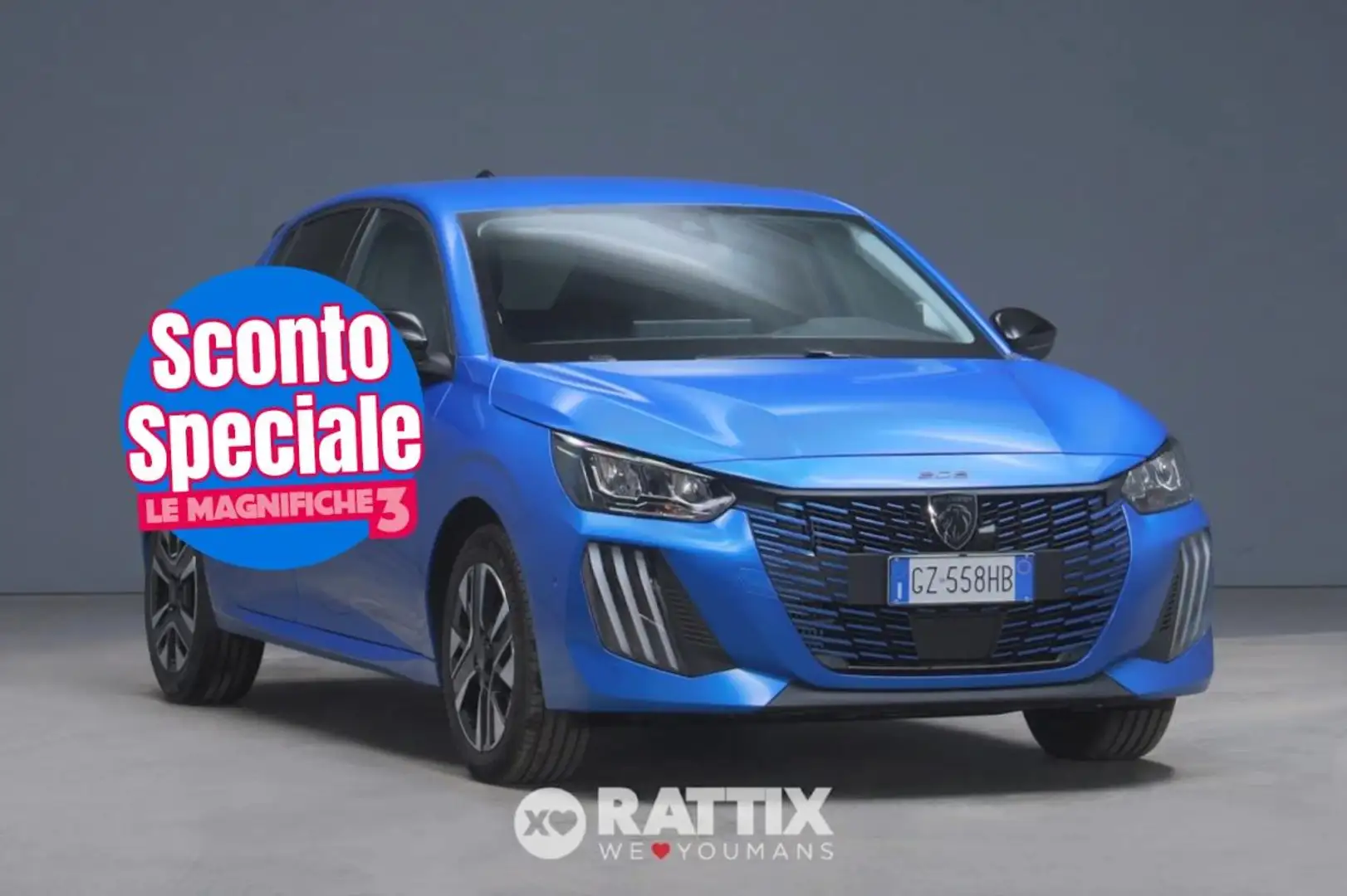 Peugeot 208 1.2 hybrid 110CV Allure e-dcs 6 Bleu - 1