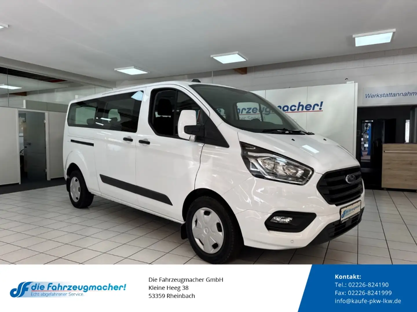 Ford Transit Custom 320 L2 Trend 2.0 TDCi EU6d Dyn. Kurvenlicht DAB No Blanc - 1