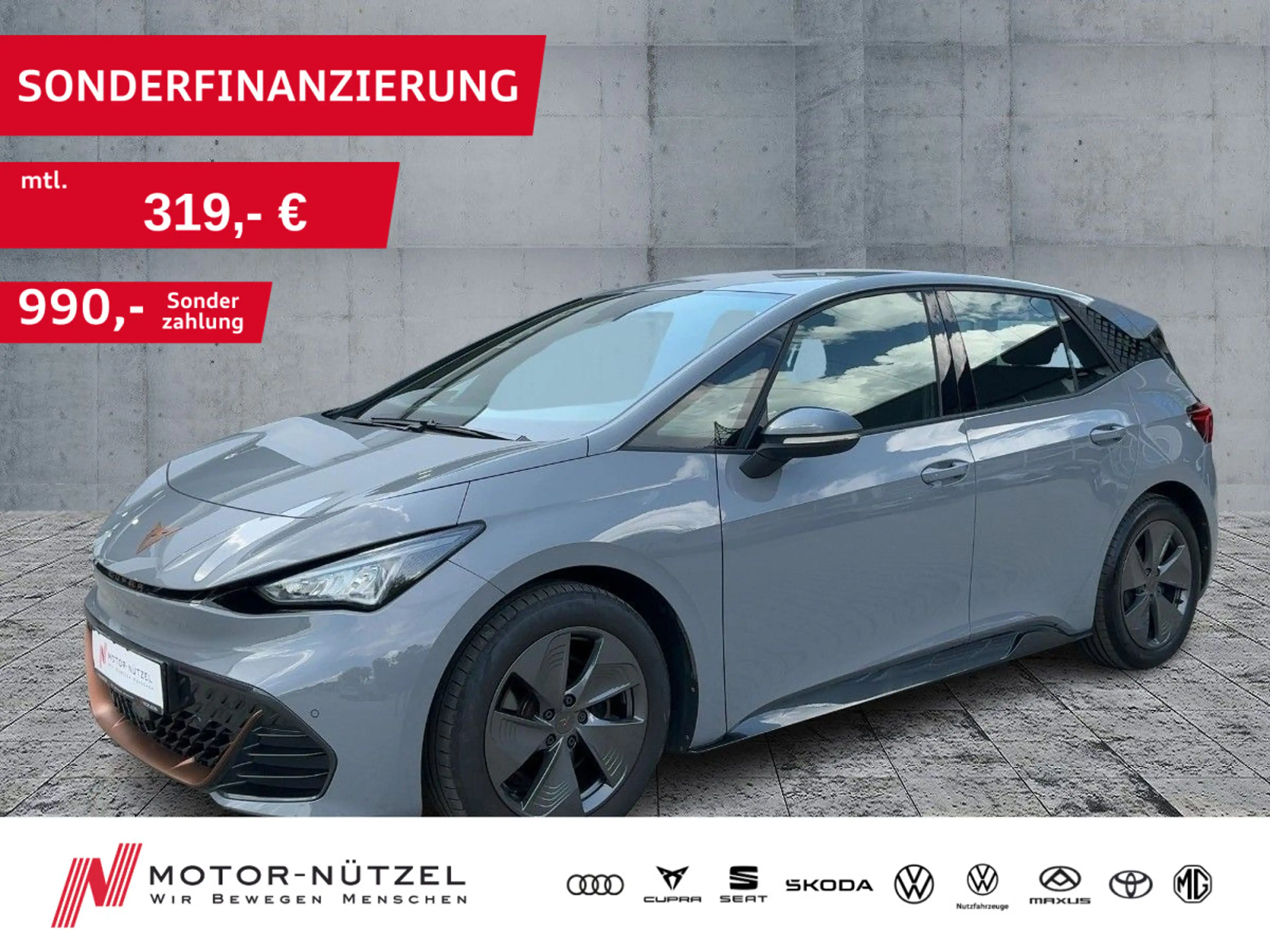 CUPRA Born 150kw (62kw) 5JG+LED+SHZ+2xPDC+DAB+NSW+19"