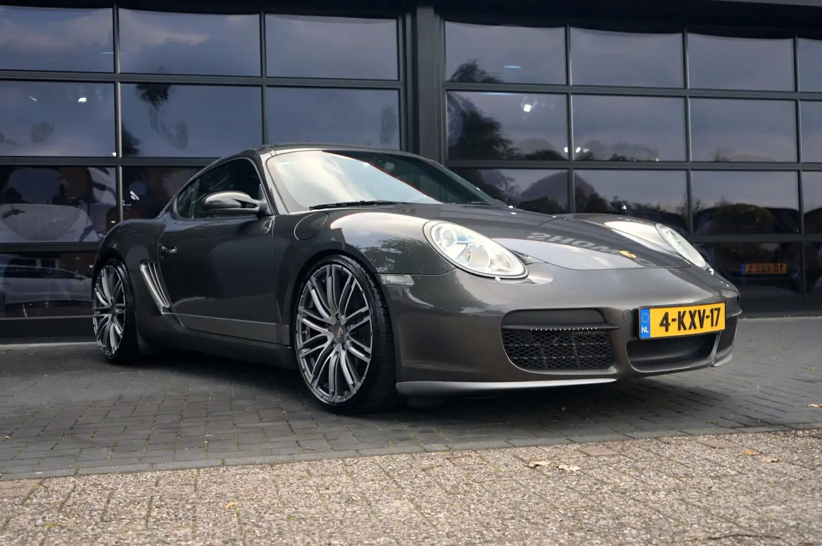 Porsche Cayman S 3.4, Sport chrono, Bi-xenon, Leder, Navi, Clima, Grigio - 2