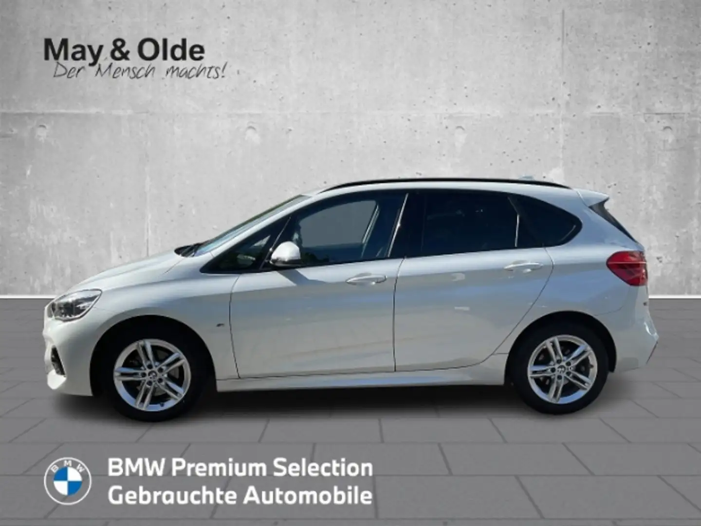 BMW 218 Active Tourer d Aut M Sport Leder Navi LED AHK ACC Weiß - 2