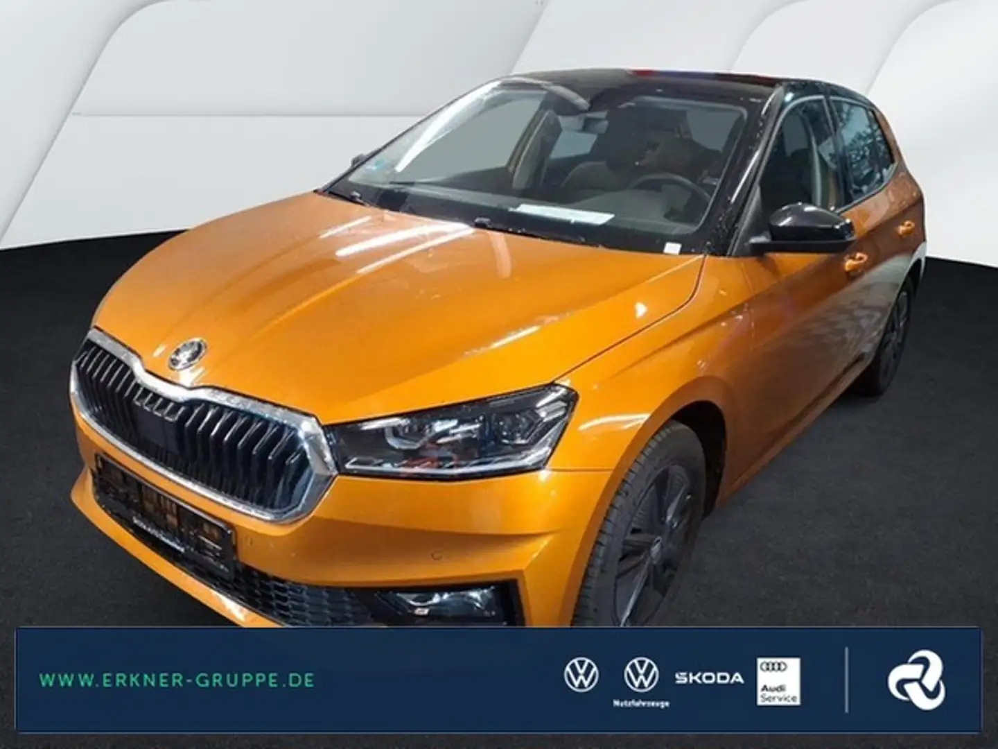 Skoda Fabia 1.0TSI Selection LED+ACC+AHK+VIRT-COCKP+++ Orange - 1