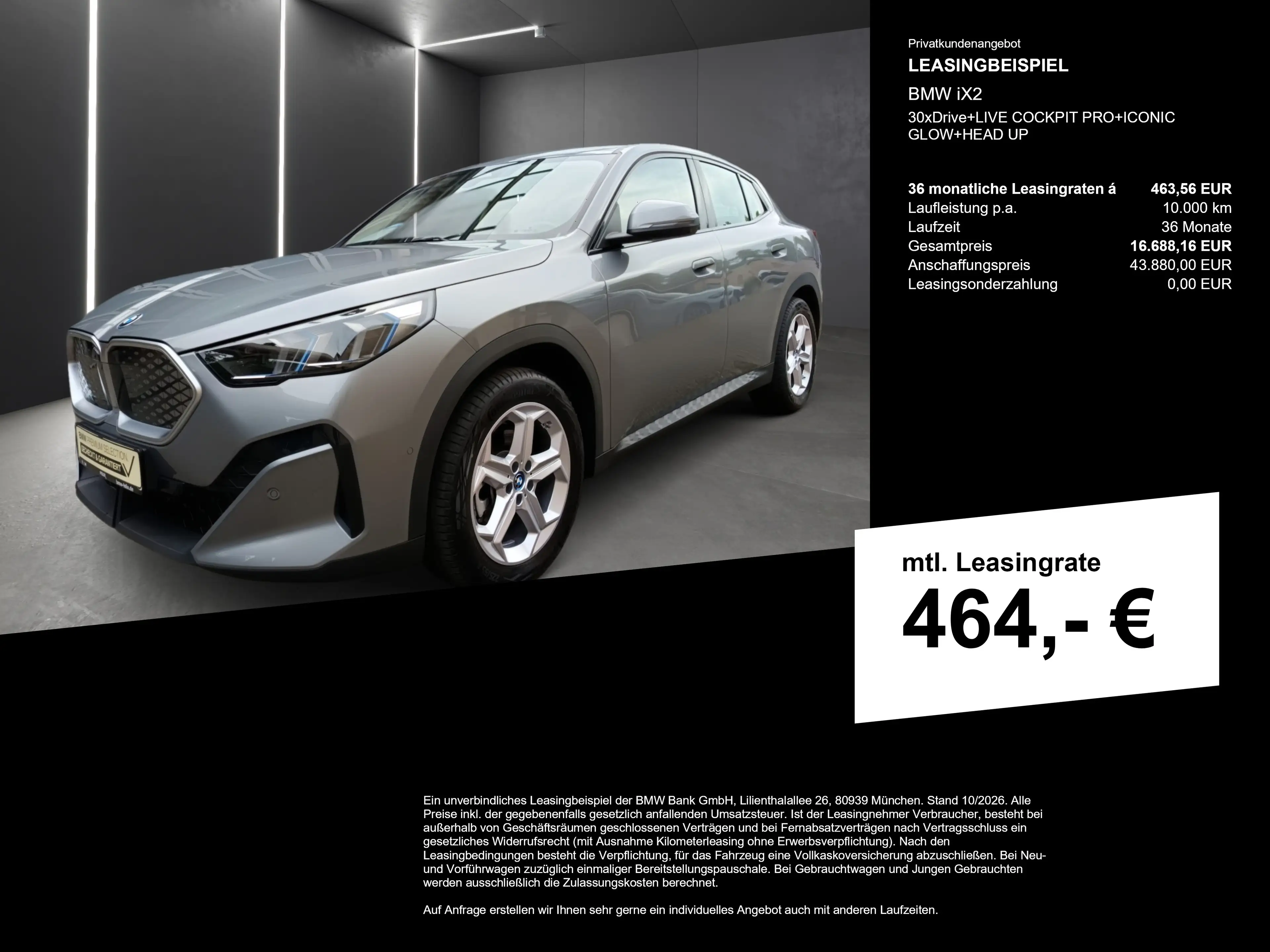 BMW iX2 30xDrive+LIVE COCKPIT PRO+ICONIC GLOW+HEAD UP — photo 3