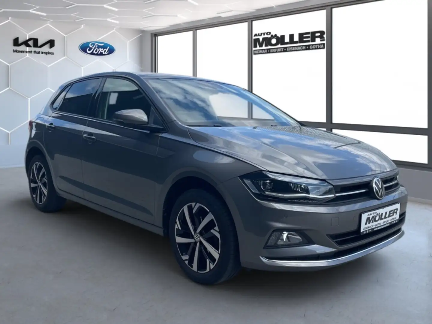 Volkswagen Polo 1.0TSI DSG Highline LED Navi Discover ACC Klimaaut Grigio - 2