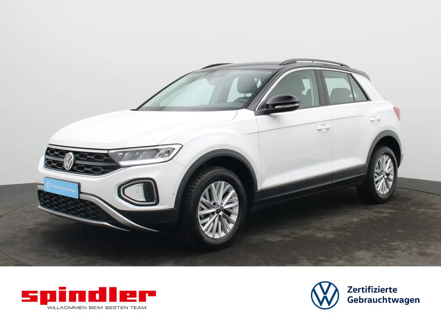 Volkswagen T-Roc Life 1.5 TSI / Navi, App-Connect, LED, RFK Blanc - 1