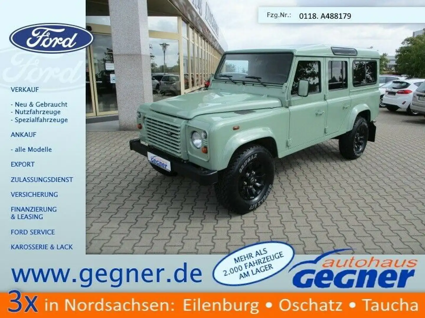Land Rover Defender 110 SW Klima Leder LMF 7-Sitz 4x4 Green - 1