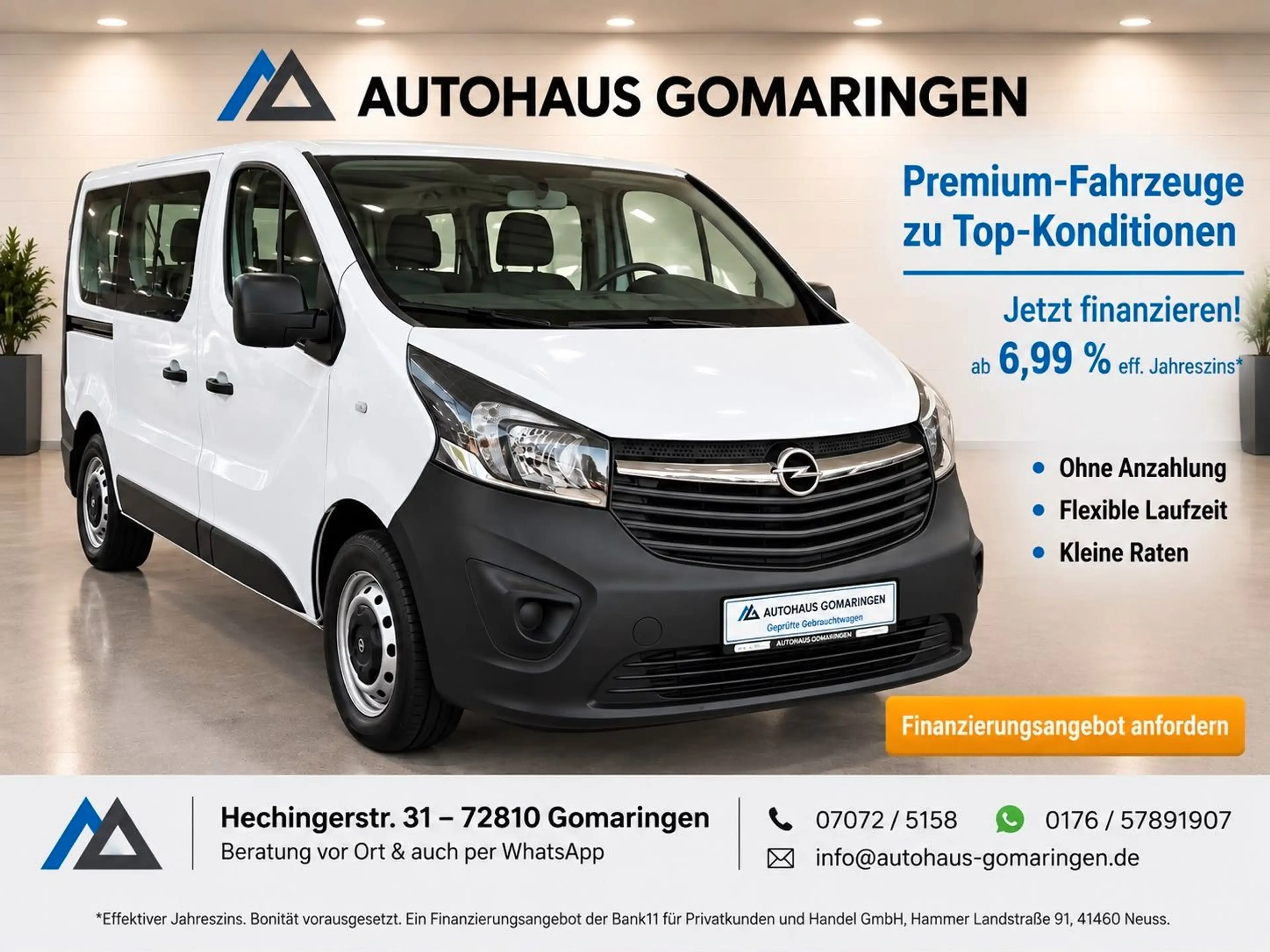 Opel Vivaro B Kombi Combi L1H1*9-Sitze*