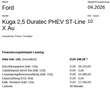 Ford Kuga 2,5 Duratec PHEV ST-Line X Aut. Schwarz - thumbnail 25