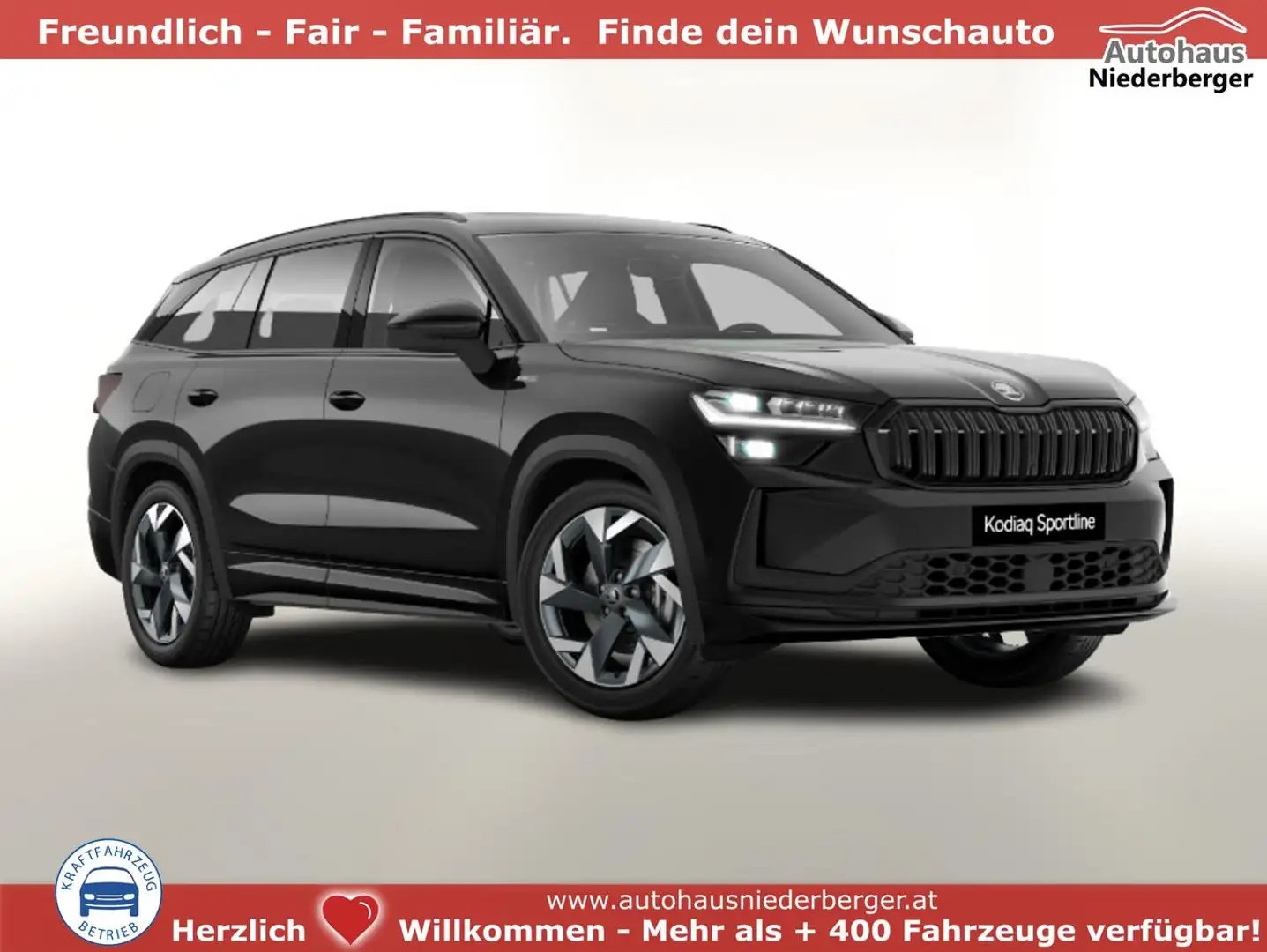Skoda Kodiaq Sportline Sportl AHK Matrix Nav Kessy ACC SunS ... Schwarz - 1