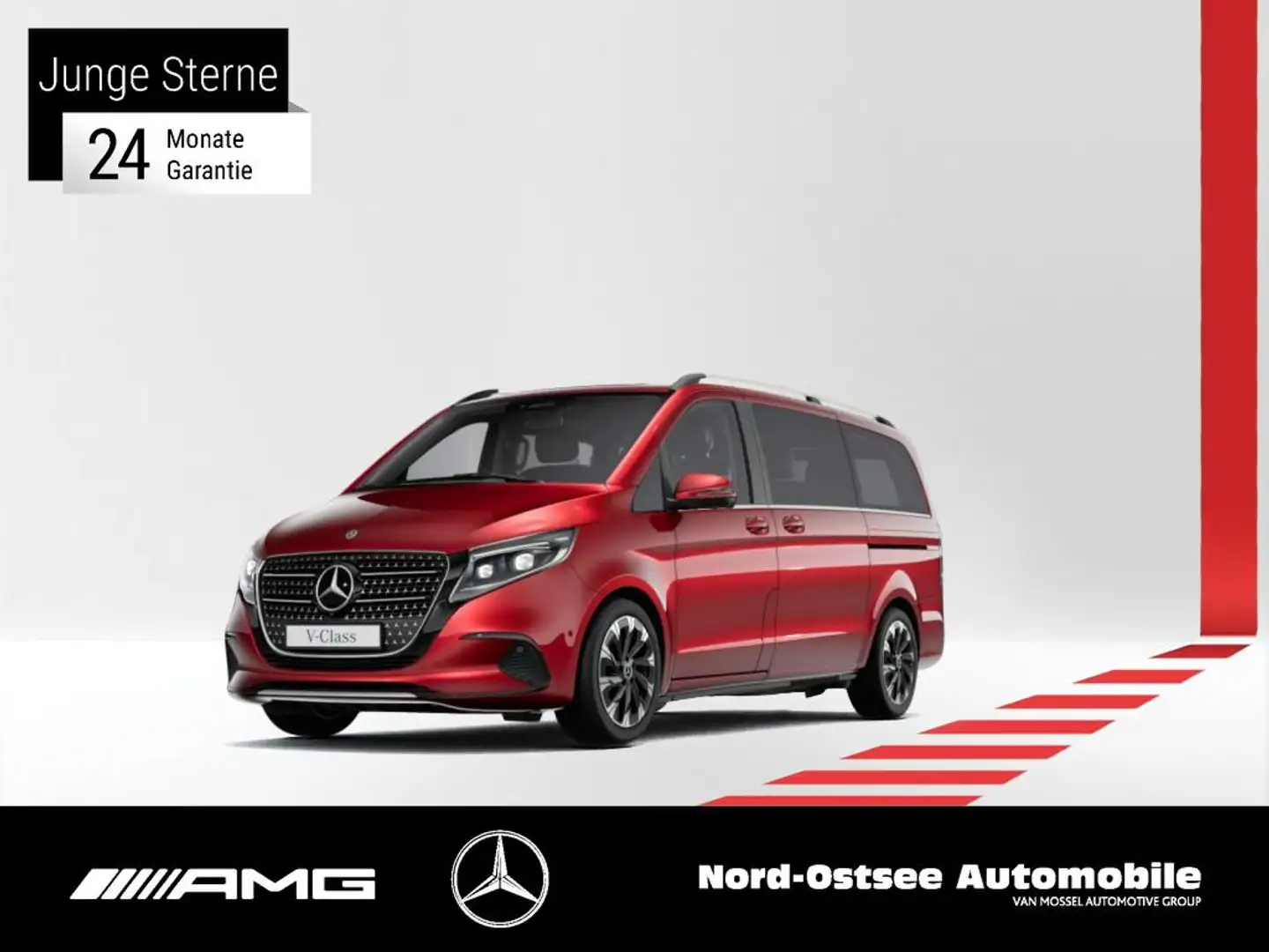Mercedes-Benz V 250 AVANTGARDE MOPF DISTR 360° WINTERPAKET AHK Rot - 1