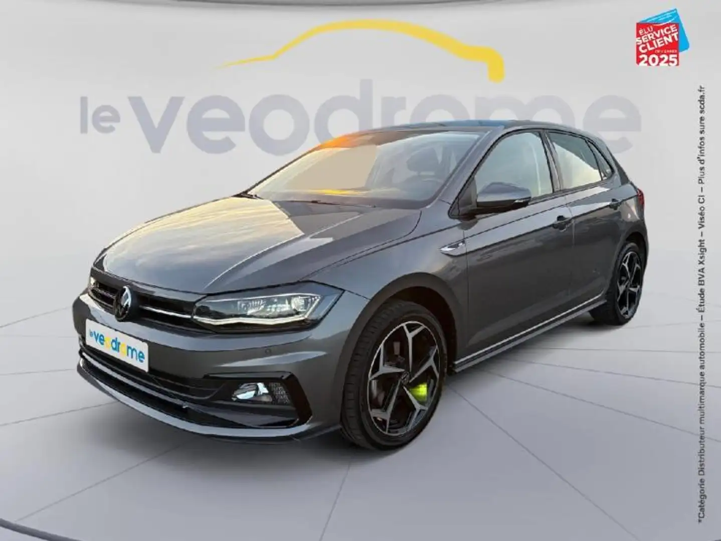 Volkswagen Polo 1.0 TSI 110ch R-Line DSG7 GPS Camera Carplay Gris - 1