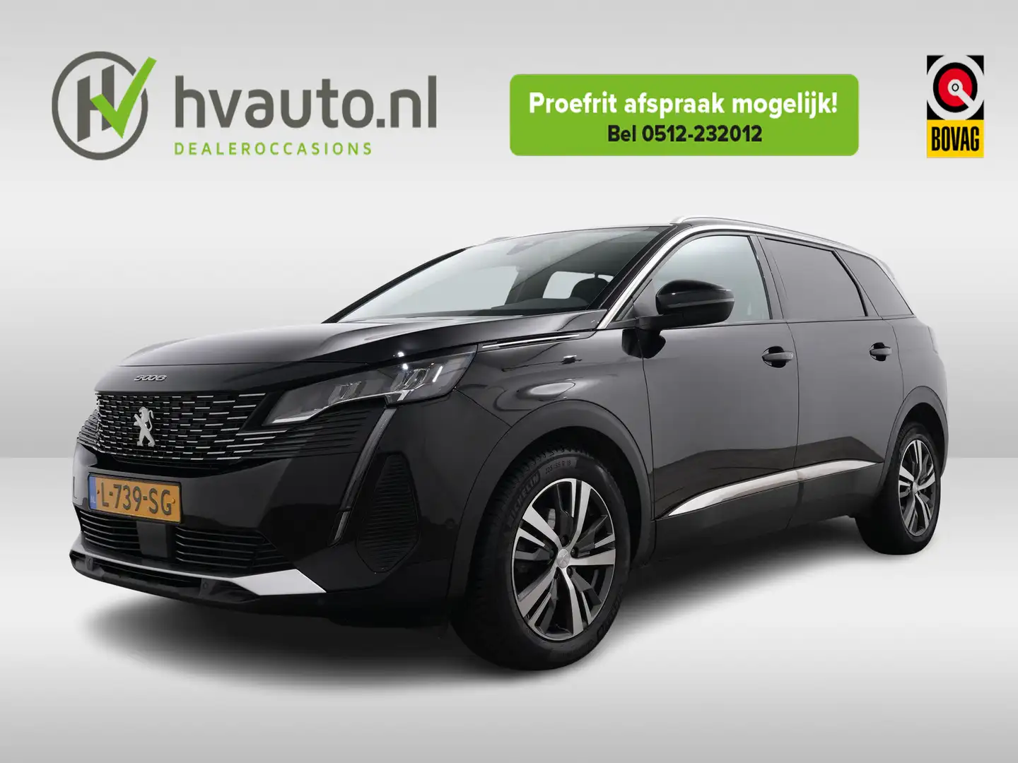 Peugeot 5008 1.2 PURETECH 130PK ALLURE EAT8 7-PERS | El. Achter Schwarz - 1