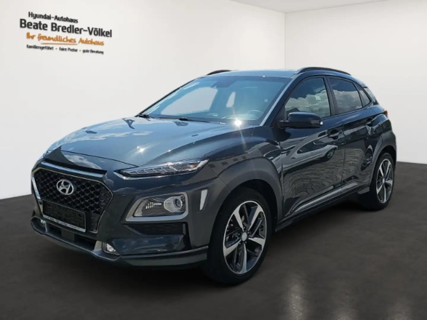 Hyundai KONA Premium 2WD 1.0 NAVI,LEDER,Sitzpaket,Schiebedach Schwarz - 1