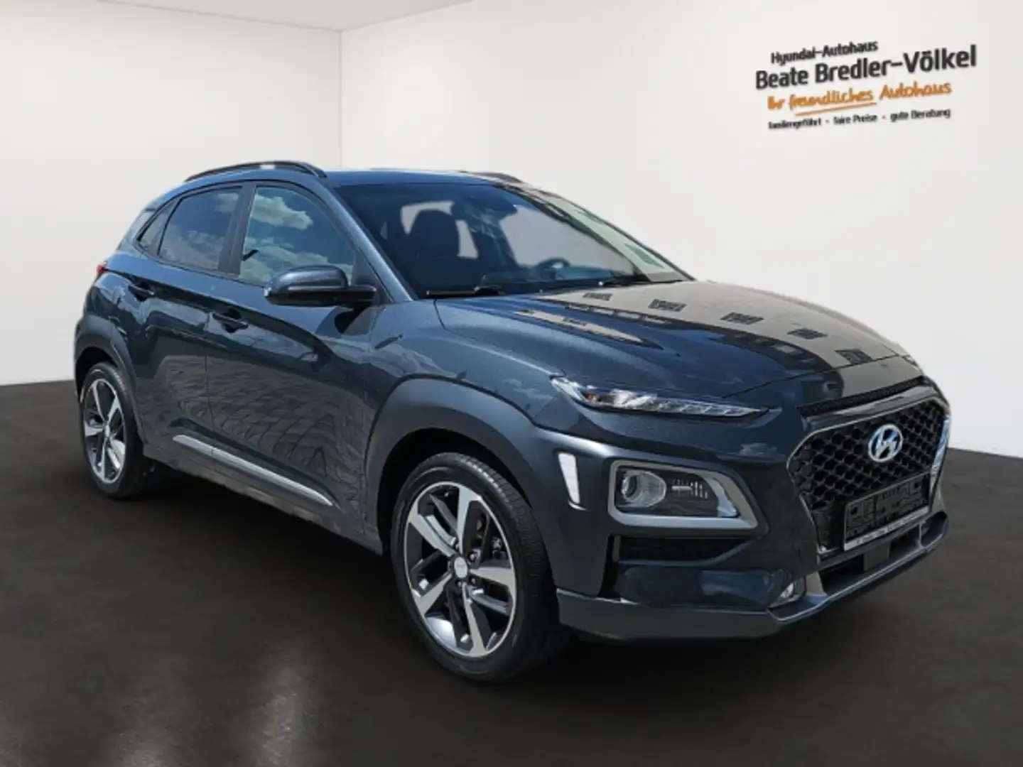 Hyundai KONA Premium 2WD 1.0 NAVI,LEDER,Sitzpaket,Schiebedach Schwarz - 2