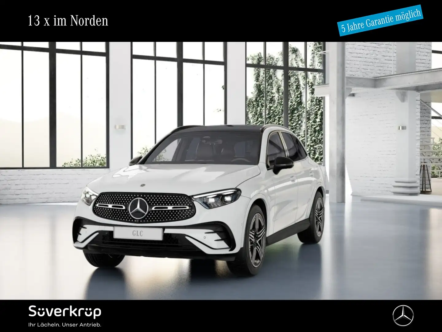 Mercedes-Benz GLC 220 d 4M AMG NIGHT SPUR PANO AHK 360 PDC Weiß - 2