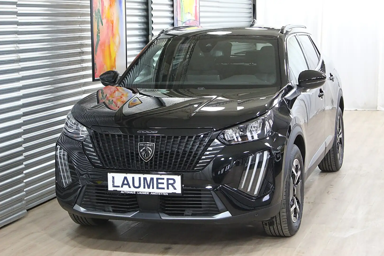 Peugeot 2008 Hybrid 145 e-DCS6 Allure Schwarz - 2