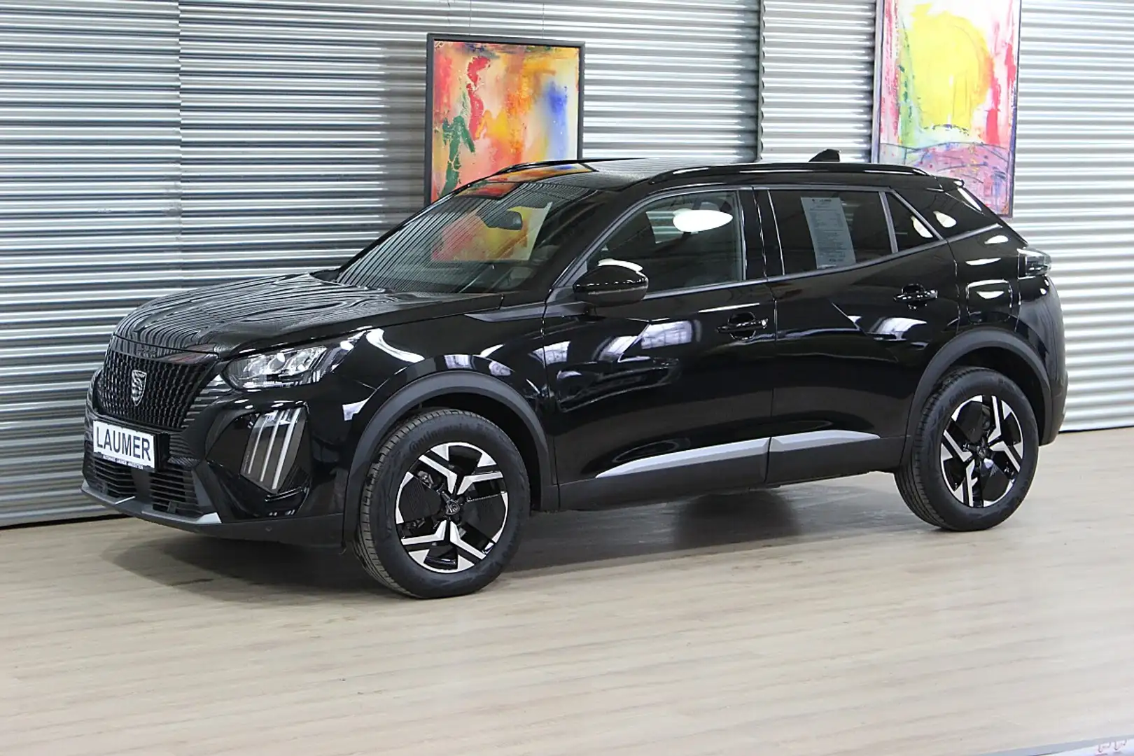 Peugeot 2008 Hybrid 145 e-DCS6 Allure Schwarz - 1