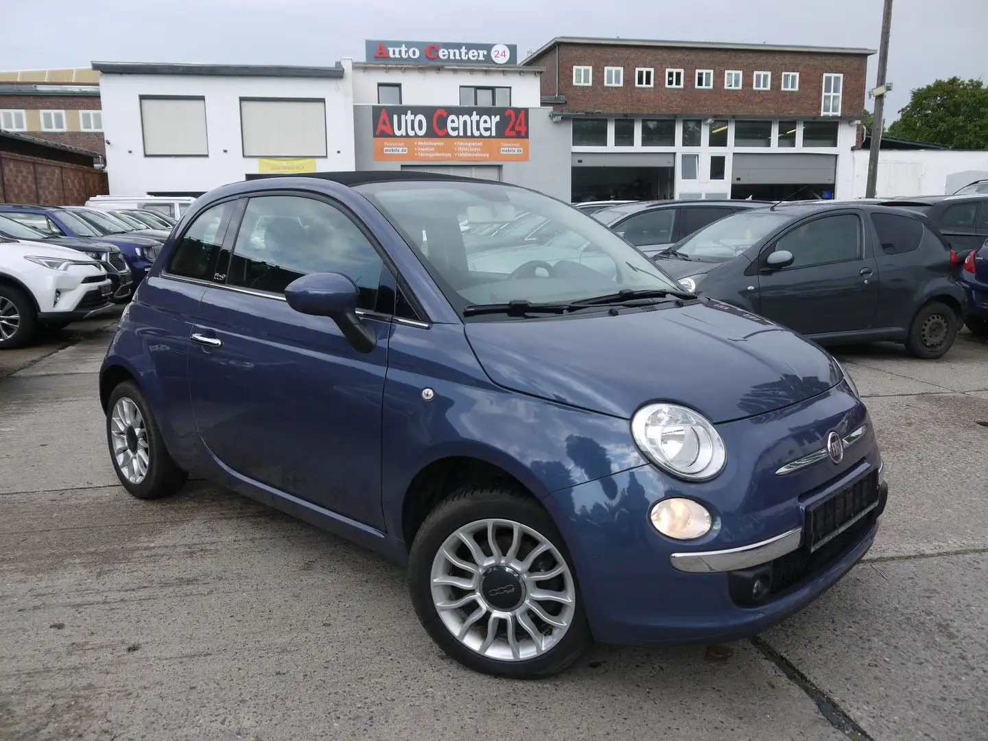 Fiat 500 Cabrio/PDC/Klima/BT Blau - 1