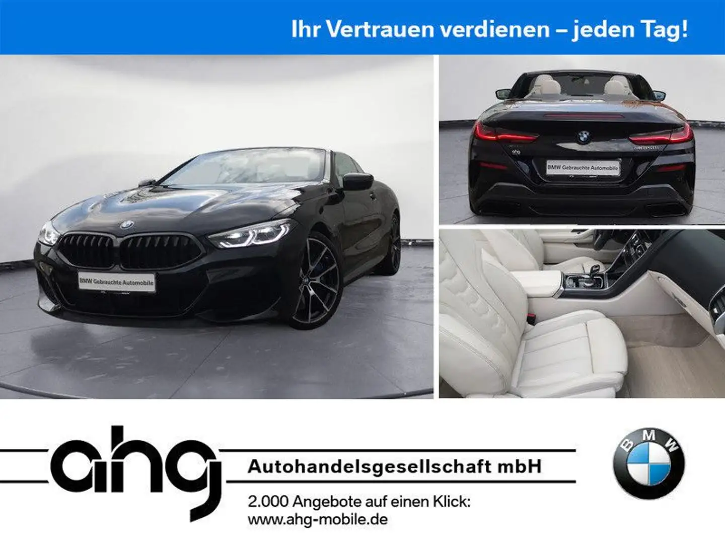 BMW M850 i xDrive Cabrio Innovationsp. Komfortzugang Negro - 1