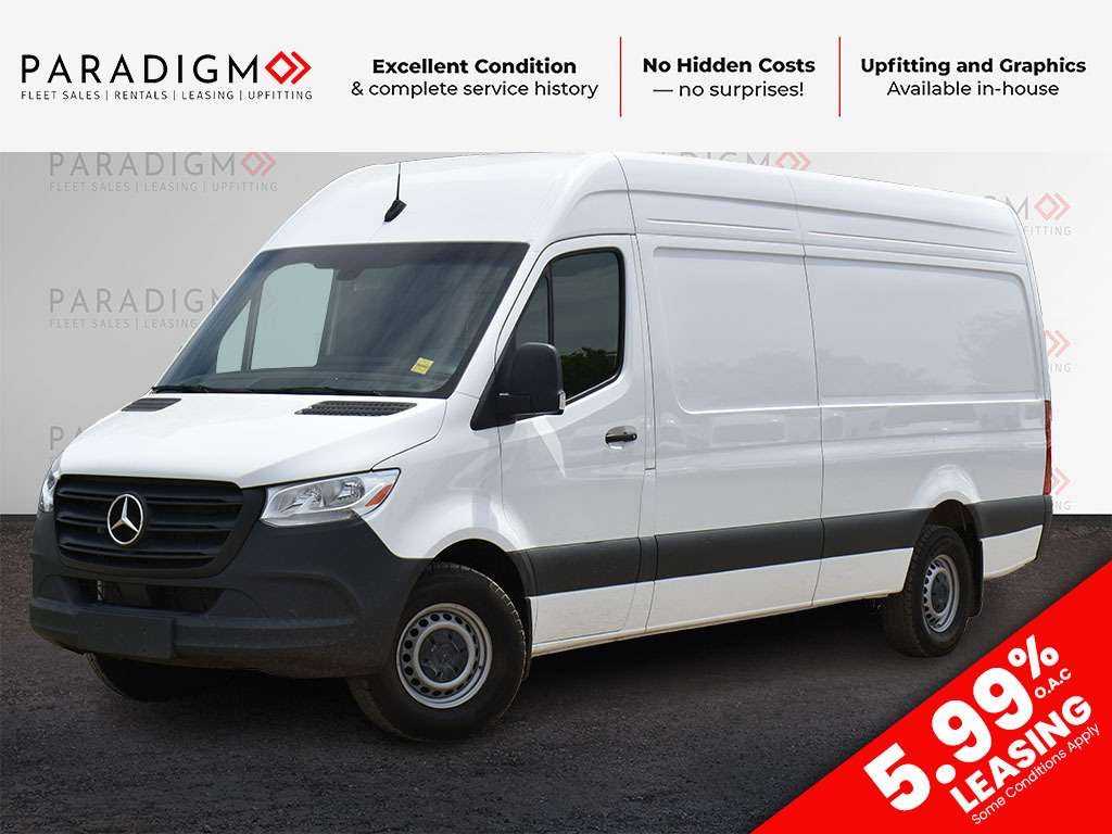 White 2024 Mercedes-Benz Sprinter Cargo Van Rear-Wheel Drive Automatic