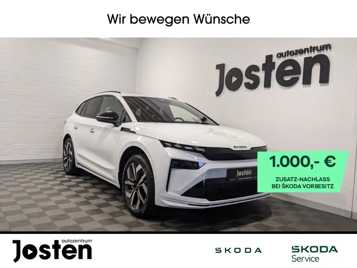 Skoda Enyaq 85 Sportline MAXX DCC AHK Pano Winter Transport Ca Blanc - 1