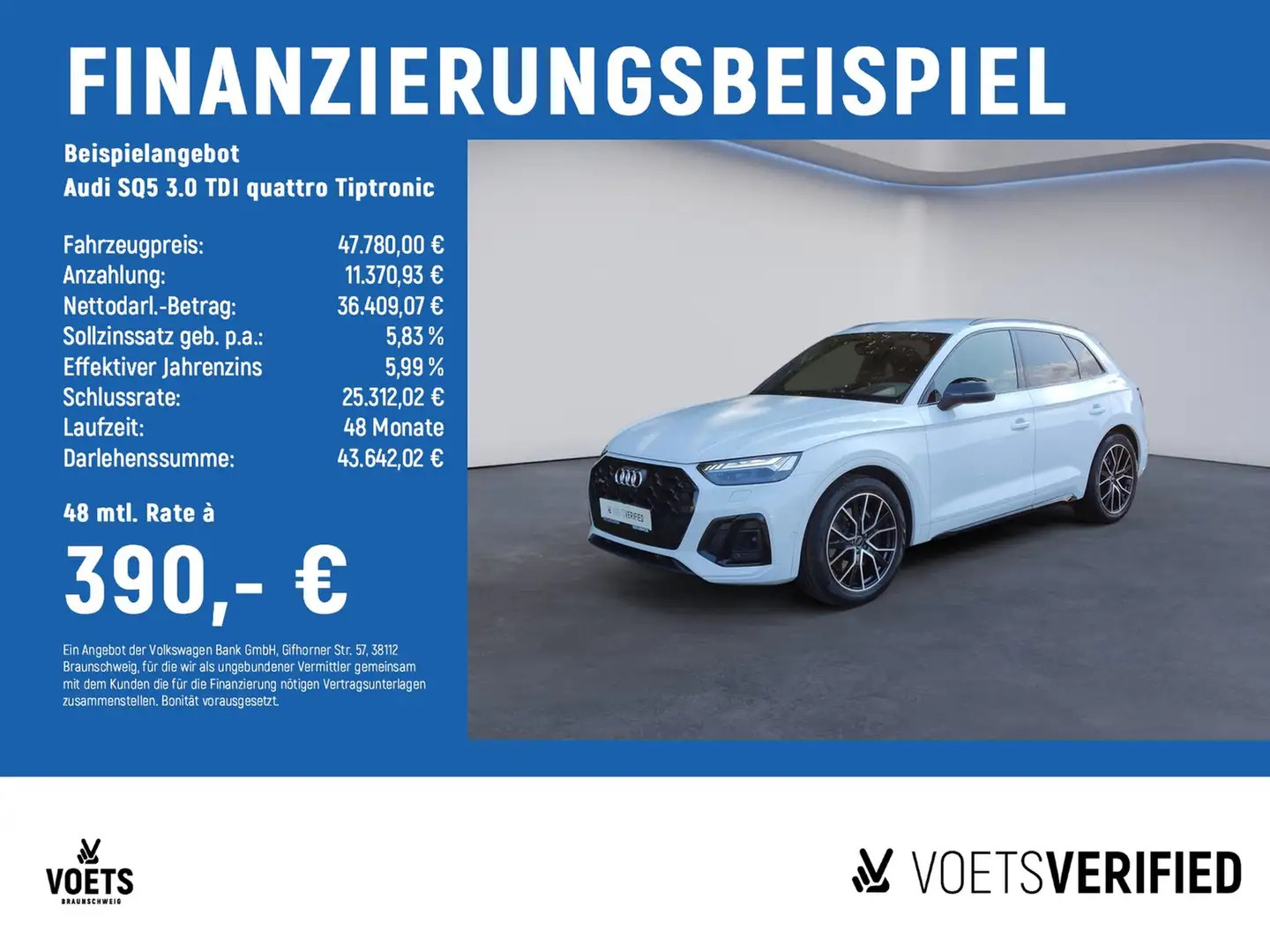 Audi SQ5 3.0 TDI quattro Tiptronic MATRIX-LED+HuD+PDC Weiß - 2