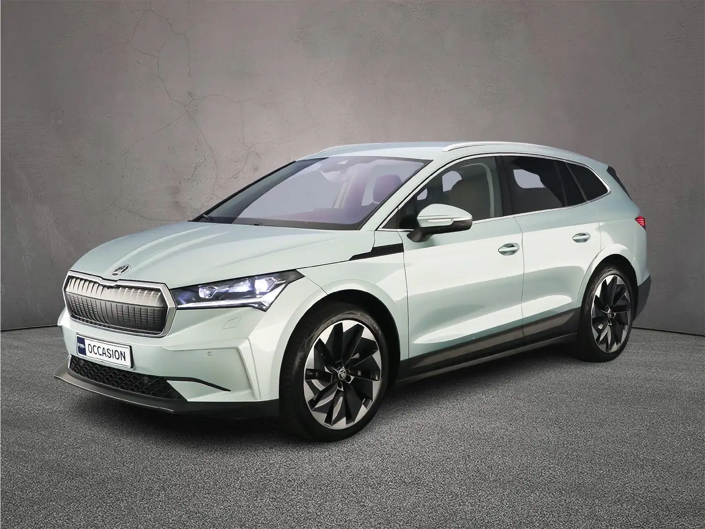 Skoda Enyaq iV 80 204pk Automaat Warmtepomp, Trekhaak, Lederen Grijs - 2