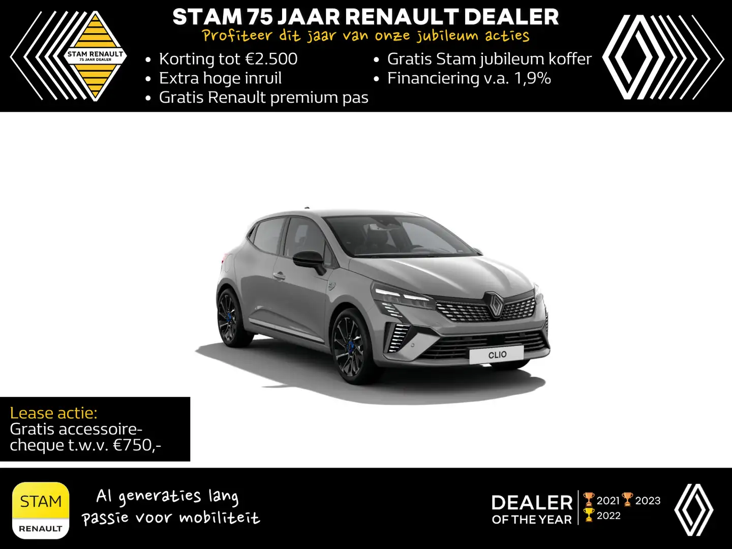 Renault Clio Hybrid 145 E-TECH esprit Alpine Automaat | Pack Sa Grey - 1