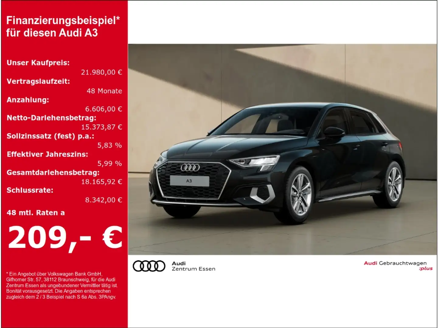 Audi A3 Sportback Advanced 30 TFSI S-TRONIC LED PLUS   SHZ Zwart - 1