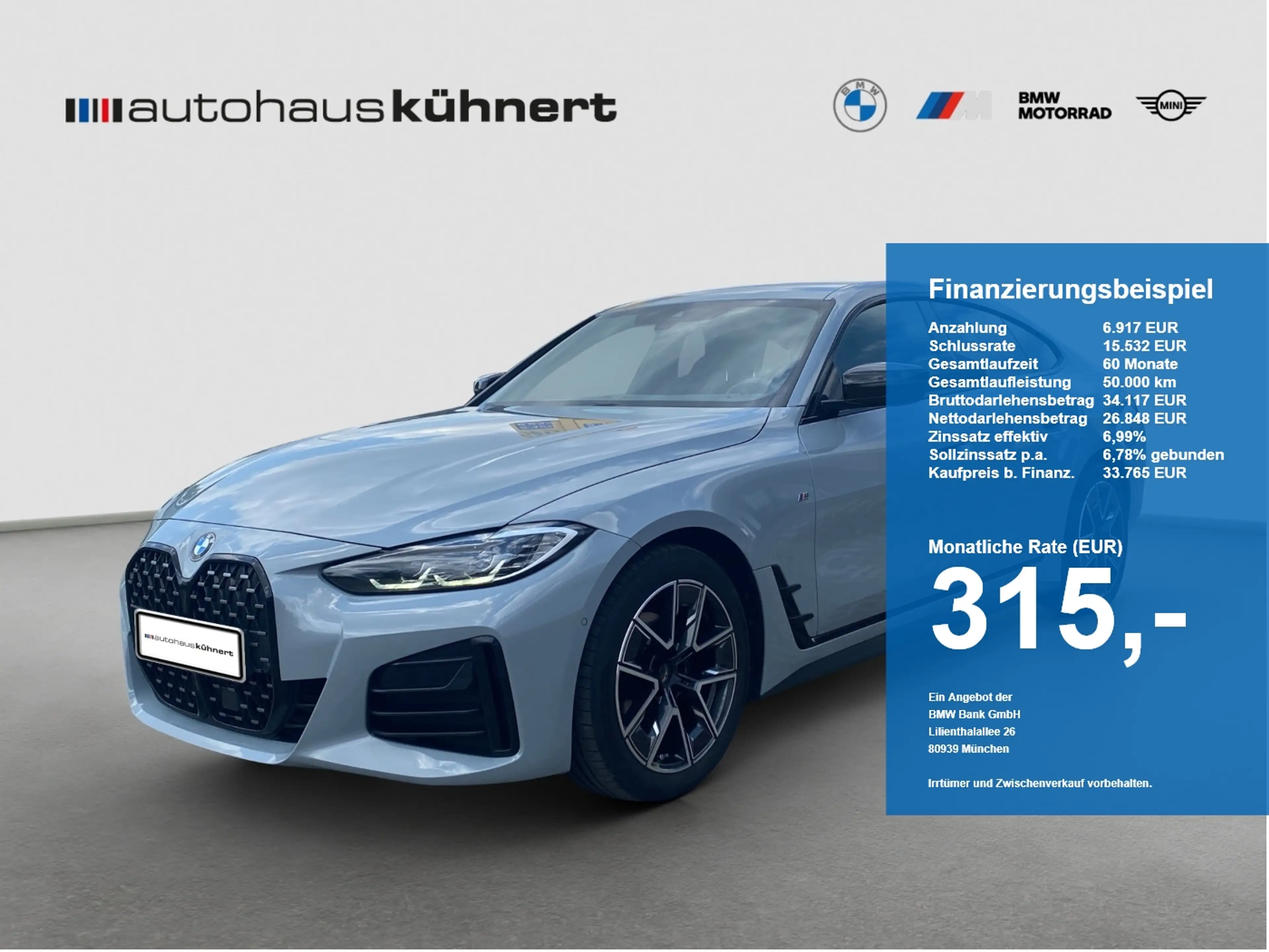 BMW 420 420d xDrive Gran Coupé ///M Sport AHK LC+