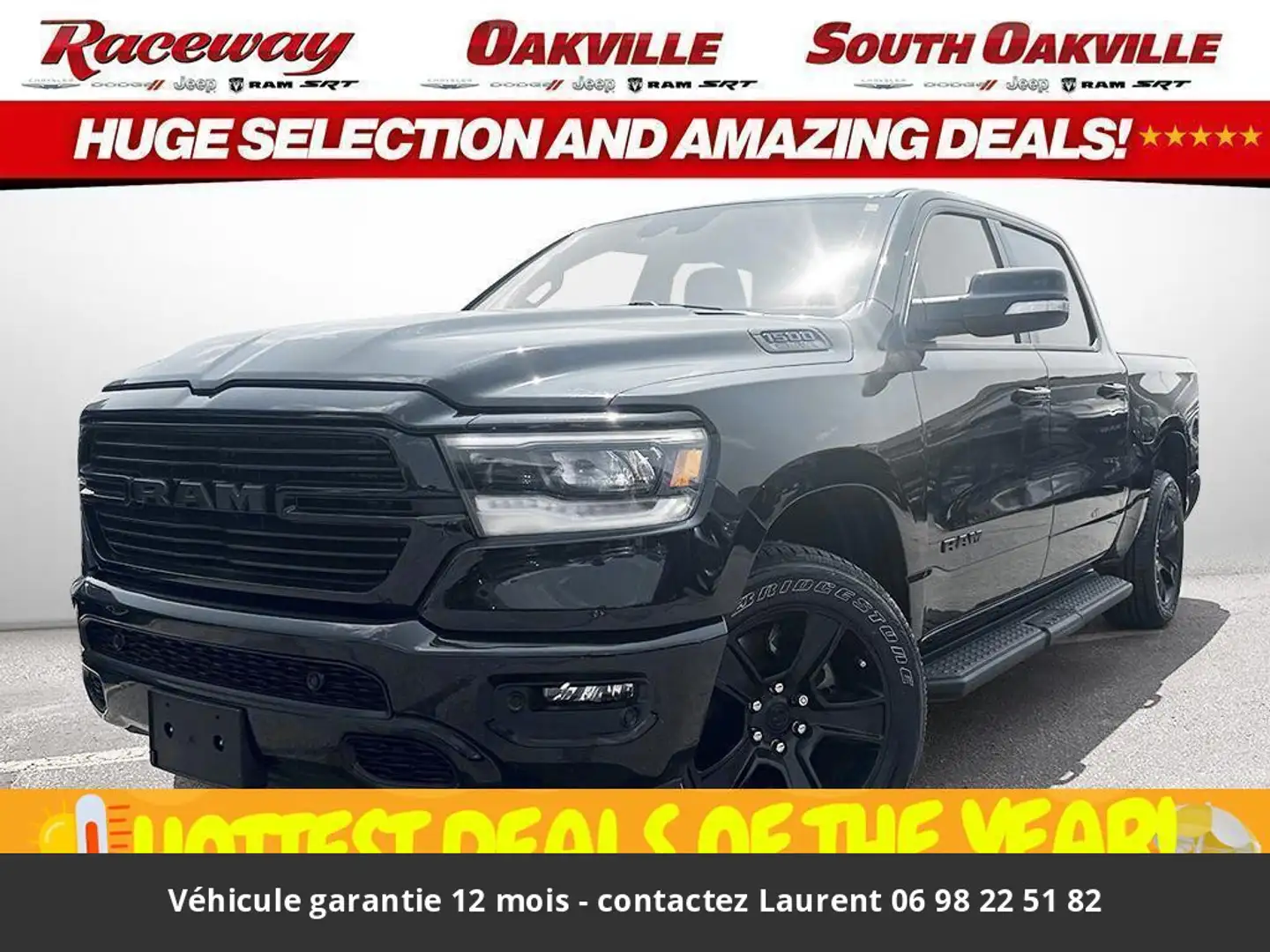 Dodge RAM Sport Night 12P 5.7L 4x4 Tout compris hors homolog Noir - 1