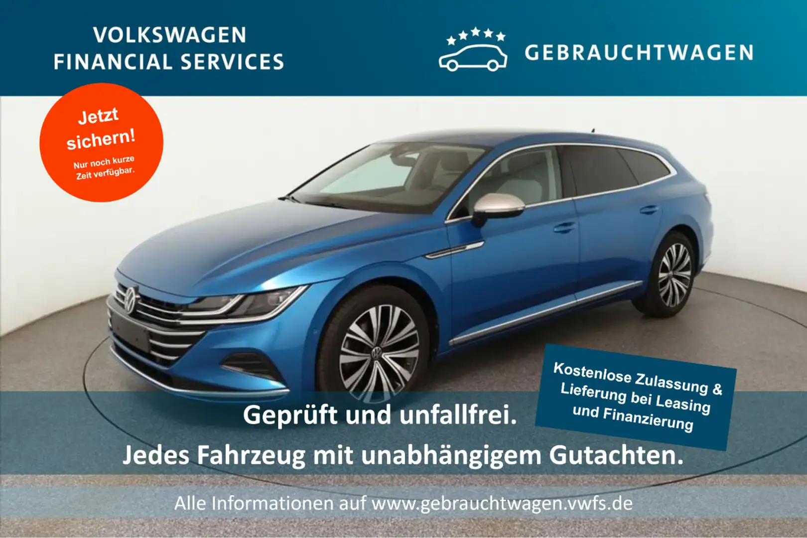 Volkswagen Arteon SB Elegance 2.0 TDI DSG AHK*RFK*PDC*Tempo Bleu - 1