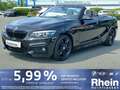 BMW 220 i Cabrio M Sport LED KLIMA SHZ TEMPOMAT Zwart - thumbnail 1