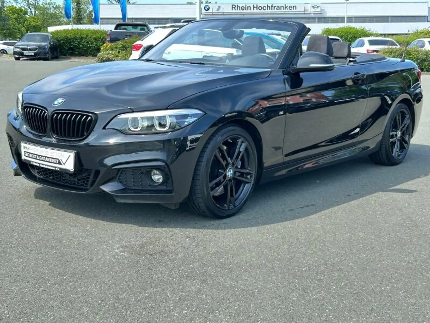 BMW 220 i Cabrio M Sport LED KLIMA SHZ TEMPOMAT Zwart - 2