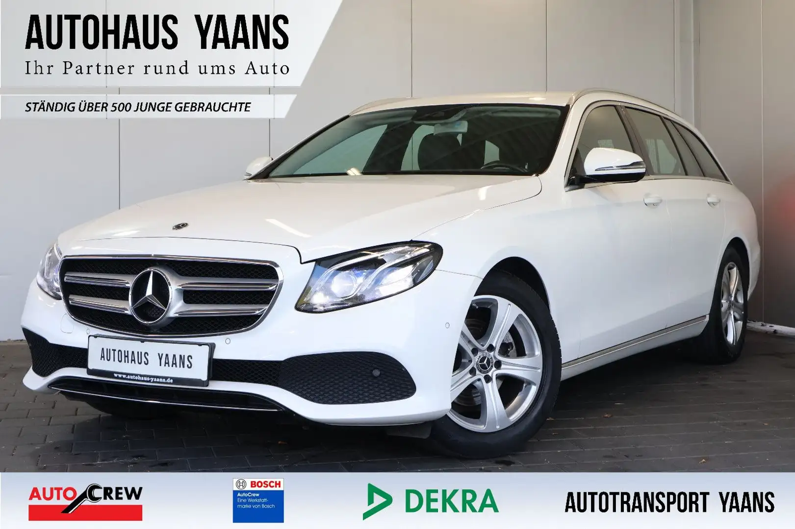 Mercedes-Benz E 220 d T Avantgarde MULTIBEAM+KAM+AMBIENT+AHK Blanc - 1