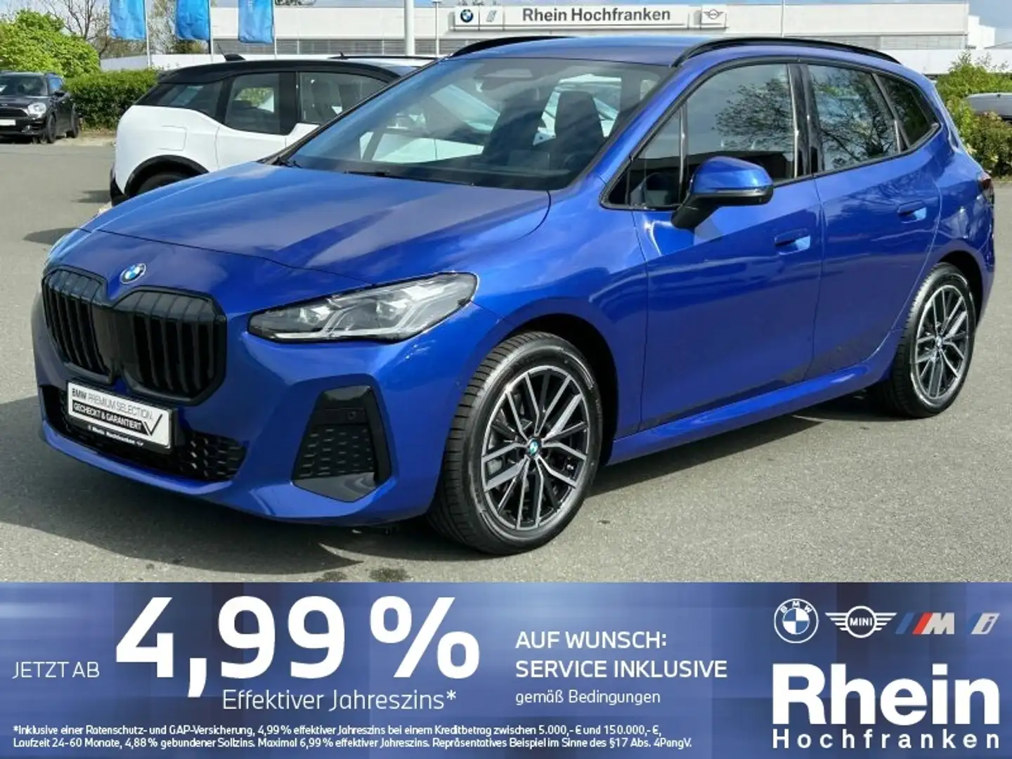 BMW 220 i Active Tourer M Sportpaket HUD H/K AHK 360° Blau - 1