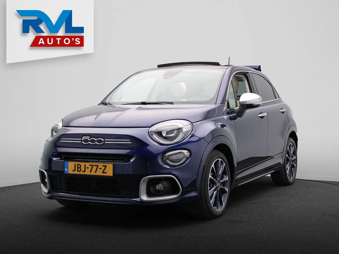 Fiat 500X 1.5 Hybrid Yacht Club Capri Cabrio Navigatie Camer Blauw - 1