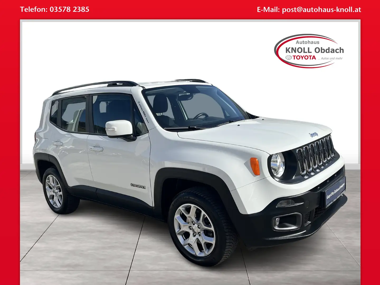 Jeep Renegade Longitude 2,0 Multijet 4WD Weiß - 1