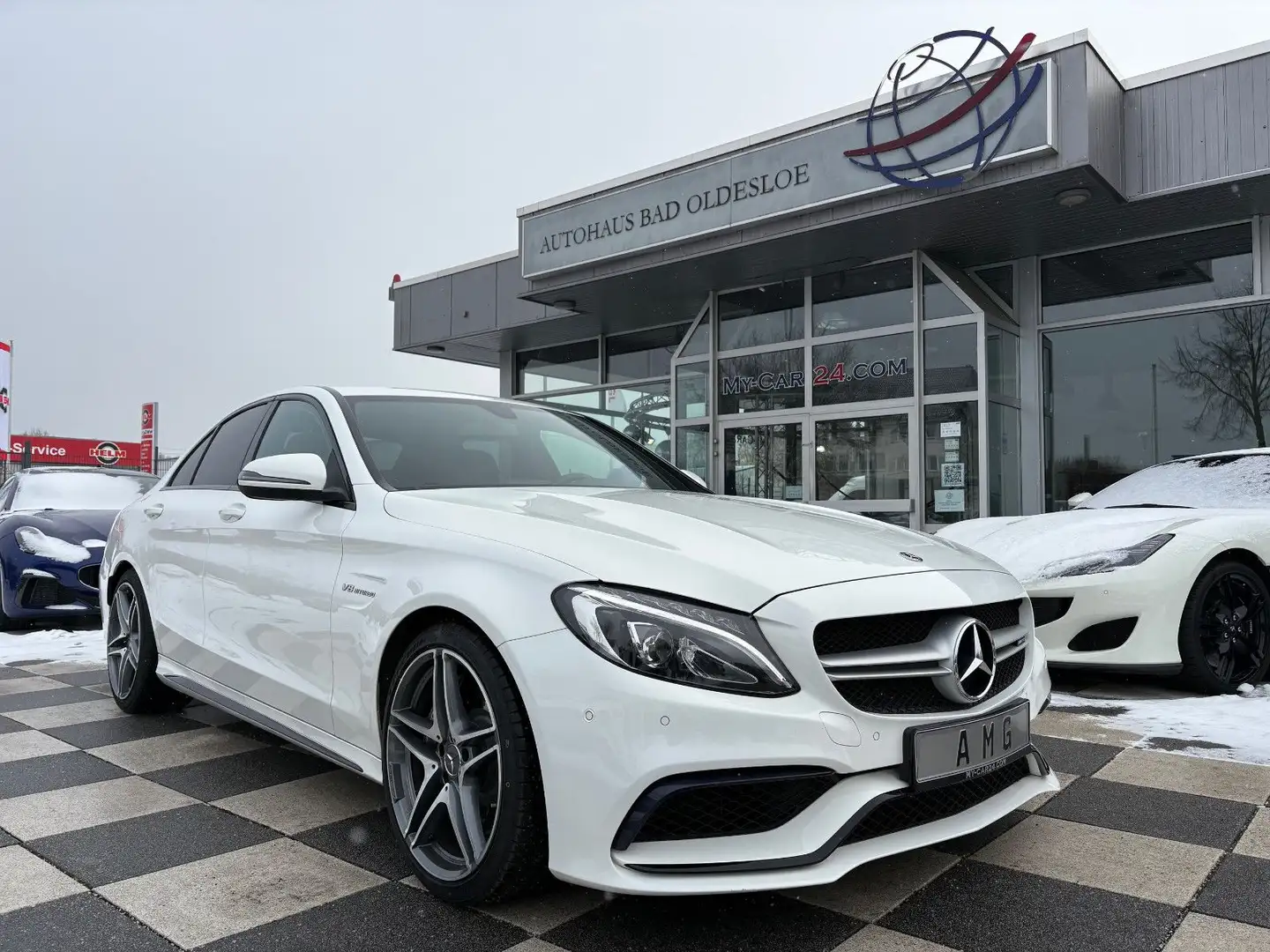 Mercedes-Benz C 63 AMG + AMG Sportabgas+LED+Service Neu Blanc - 1