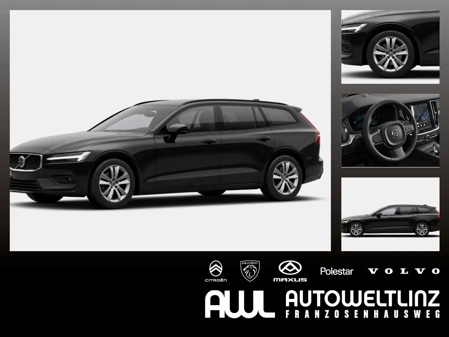 Volvo V60 Kombi B4 (Benzin) Core ACC+LED+Navi+SHZ+Kam. Schwarz - 1