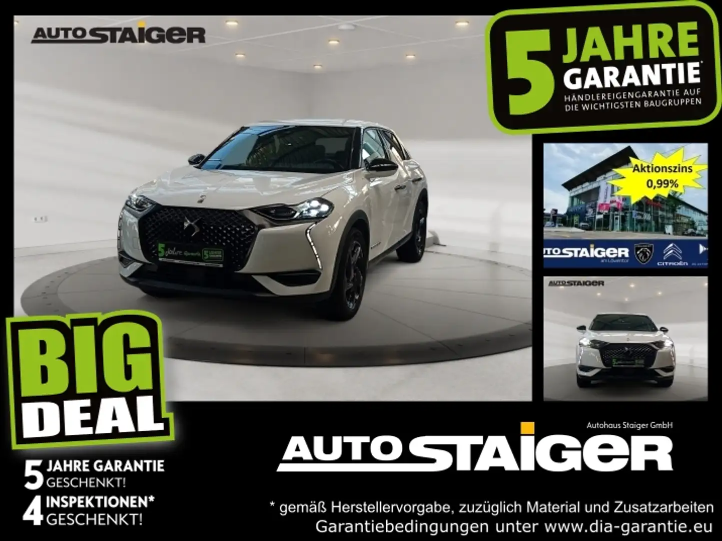 DS Automobiles DS 3 DS3 E-Tense Navi~DAB~Rückfahrkamera~Garantie~ Fehér - 1
