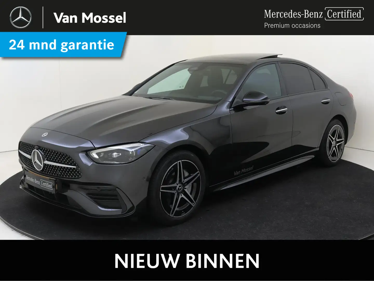 Mercedes-Benz C 300 e Business Solution AMG / Premium Plus/ Panoramada Grijs - 1