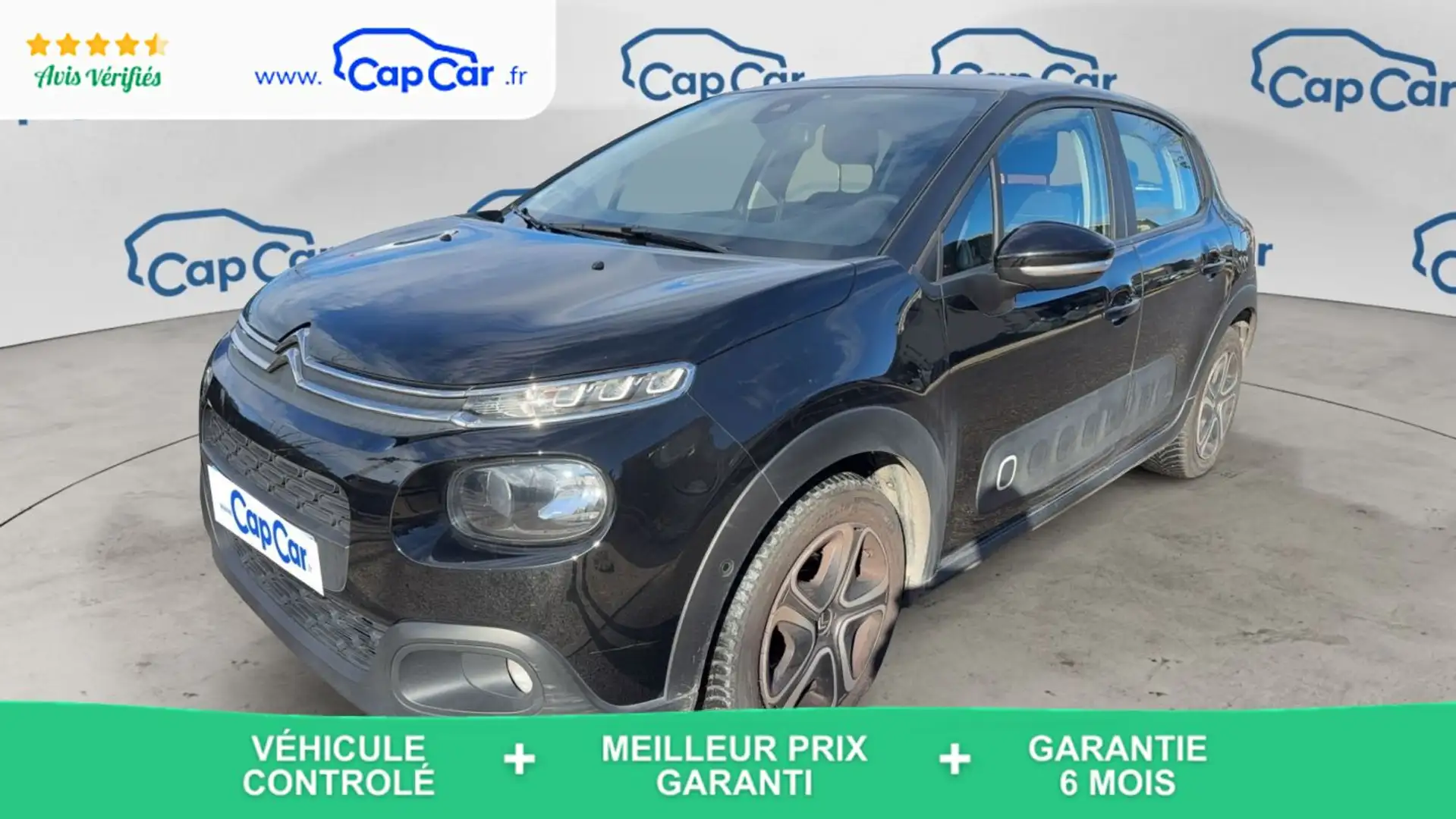 Citroen C3 1.2 PureTech 110 EAT6 Shine - Automatique Noir - 1