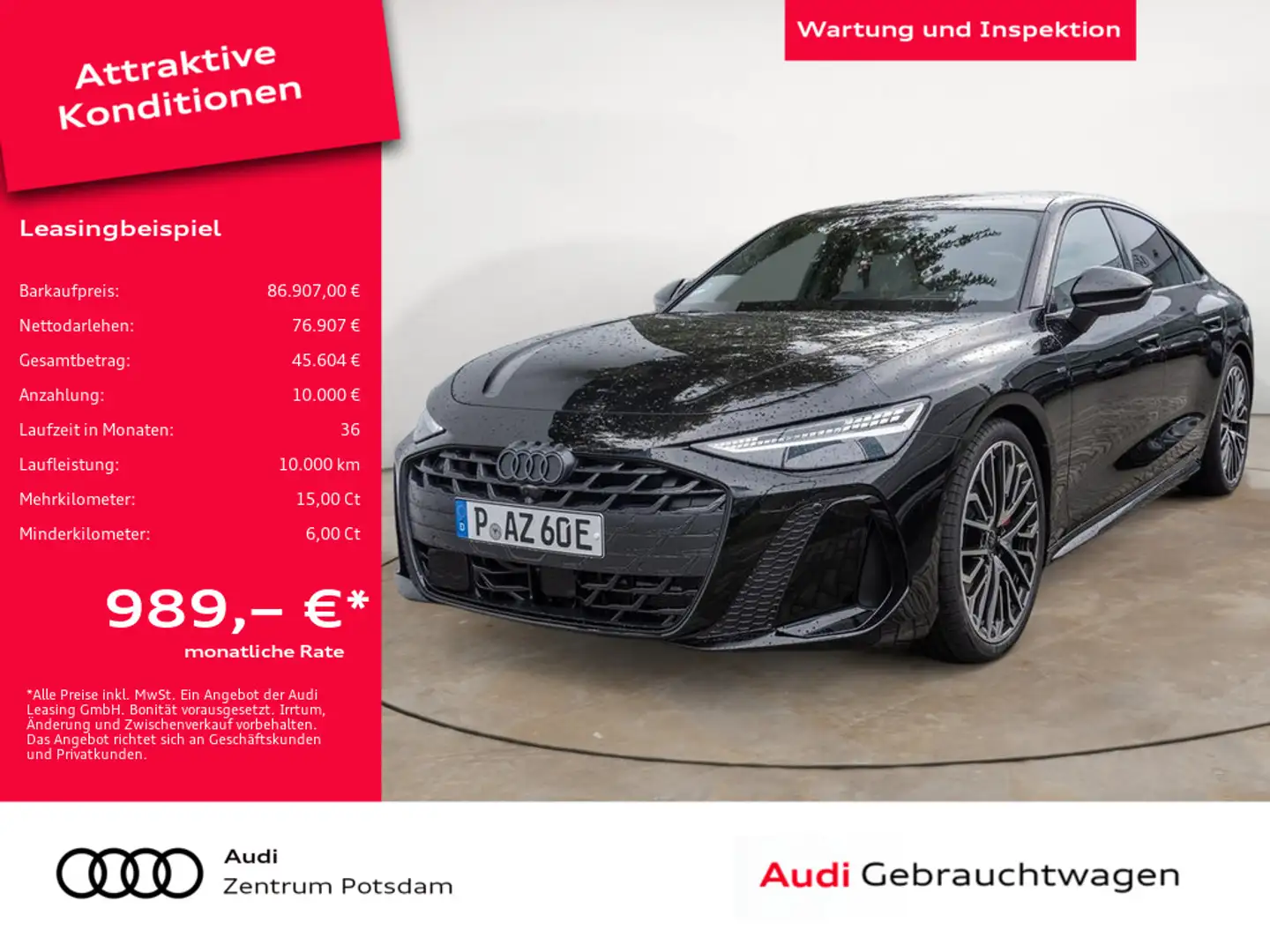 Audi A6 Limousine e-hybrid quattro HUD B&O PANO Negro - 1