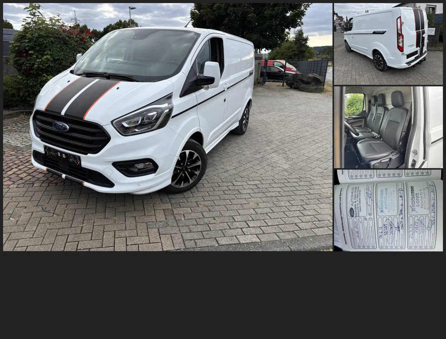 Ford Transit Custom Custom L1 SPORT AHK SHZ PDC NAVI Bi-Xenon Sport Blanc - 1
