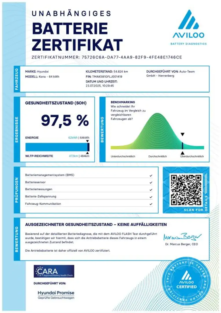 Hyundai KONA Premium 64 kWh SOH 97,5 % Gris - 2